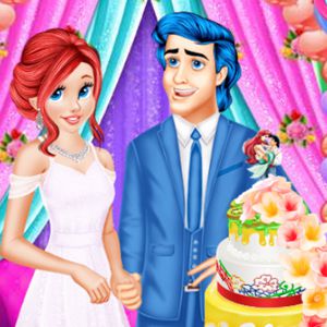 Ariel And Eric Wedding Cake Cooking