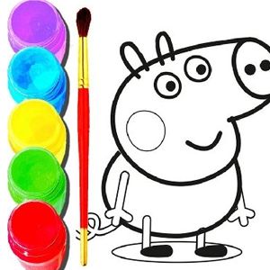 Back To School Peppa Pig Coloring