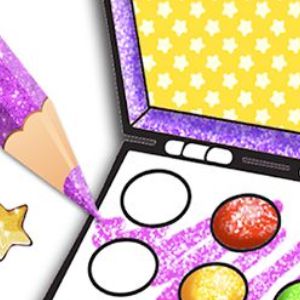 Glitter Beauty Coloring And Drawing