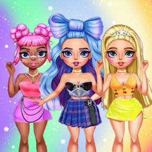 Rainbow Girls Dress Up Challenge